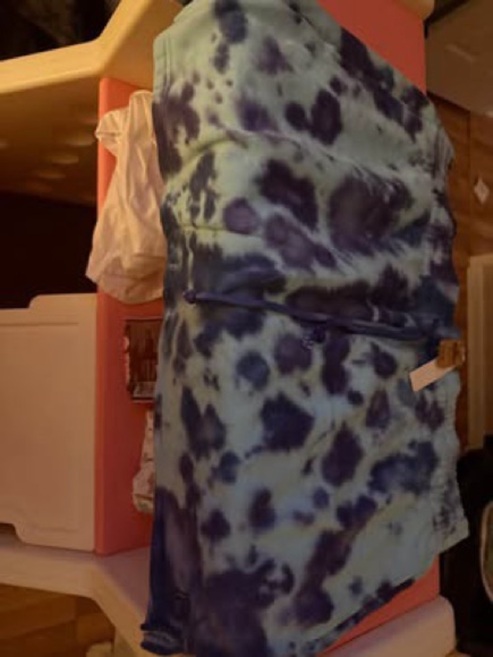 PINK Victoria's Secret Blue Tie-Dye Mini Skirt